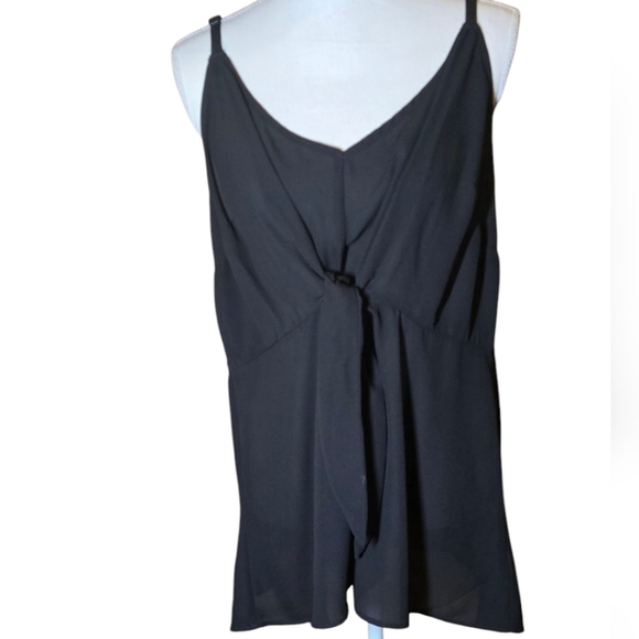 Torrid Black Peplum Georgerte Tank Size 2 - Picture 4 of 9